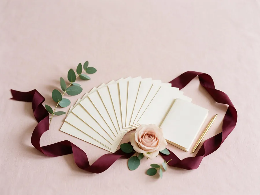 Guest List Decision Workbook — editorial flat lay