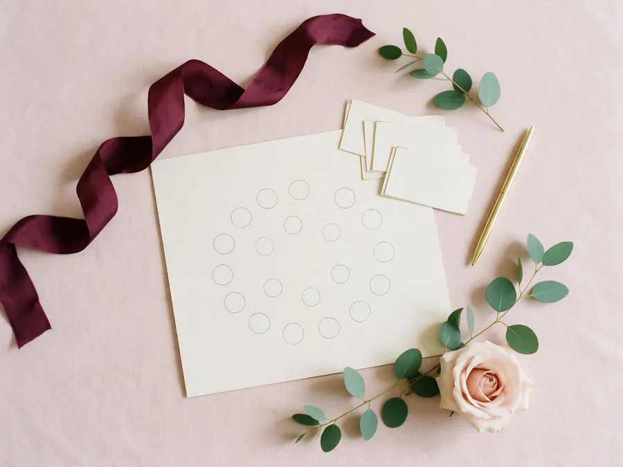 Seating Decisions Workbook — editorial flat lay